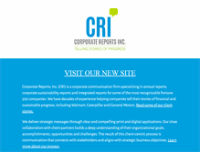 Tablet Screenshot of corporatereport.com